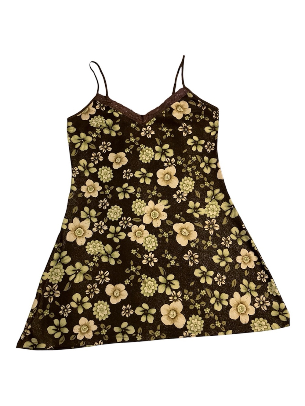 Love Affair Floral Babydoll Chemise/Lingerie – Size Large